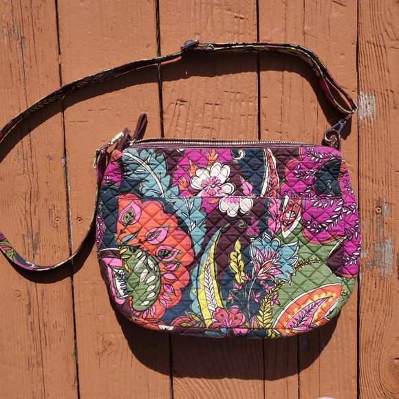 Vera Bradley Quilted Leaves Shoulder Bag - Picture 2 of 4